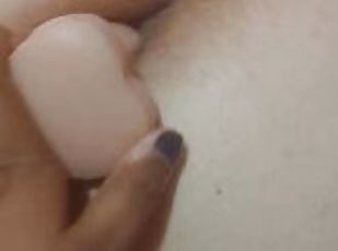 Anal moaning fucked by dildo