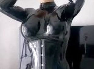 Guy Transforms Himself Into a Latex Doll