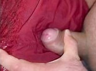 cul, masturbation, amateur, mature, jouet, ejaculation-interne, black, butin, culotte, ejaculation