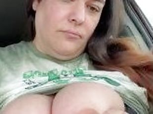 BBW Big Tit Car Play