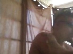 Latino Thug Jerking Off and Moaning and Cumming