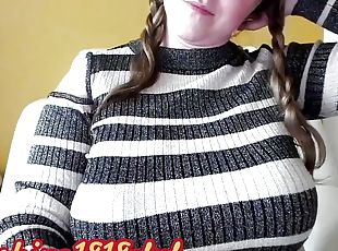 Wednesday Addams roleplay big boobs cosplay daddys girl webcam recorded March 20th