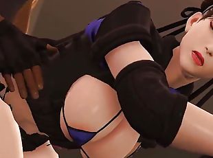 Chun-Li Receiving Huge Dark Dong In Her Ass 2