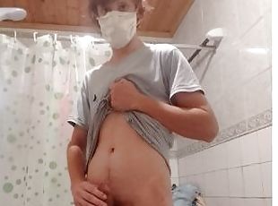 Throbbing Cock Moans While Masturbating Solo