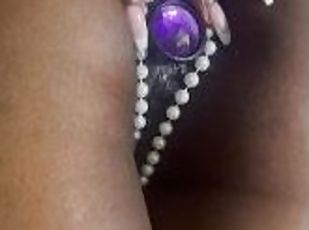 Ebony Pearls pussy and plug