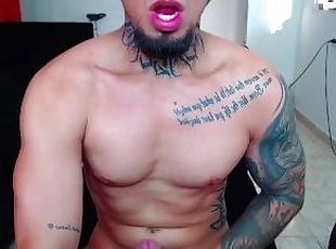 grande, masturbação, amador, pénis-grande, hardcore, ejaculação, webcam, sozinho, fumando, musculado