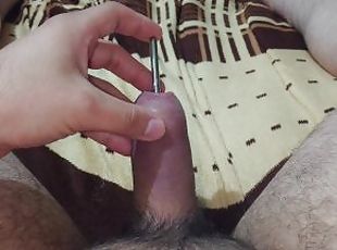 Sounding makes me cum hands free, intense orgasm