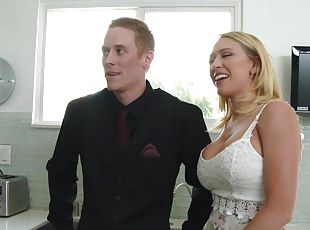 Swinger Wife Kagney Linn Karter Bangs Another Guy in Front of Her Husband