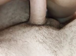 I could hardly resist not to cum right in her! Real sex