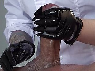 LATEX GLOVES HANDJOB