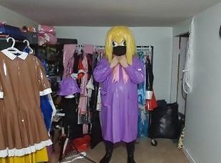 Kigurumi Cosplay PVC Raincoat and Dress Breathplay