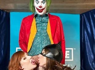 PLAYTIME Cosplay Joker Fucks Slutty Catwoman and Teen Spidergirl