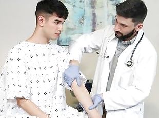 The Creepy Doctor Extract Semen From The Cutest Boy On Campus For Scientific Purposes - DoctorTapes