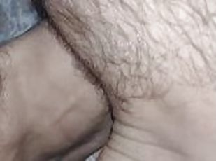 Cumshot, i cumshot in my hairy leg