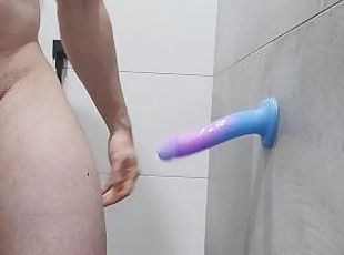 Day 4 of no nut: Some prostate edging with a new dildo I got from Oixgirl. A nice little starter