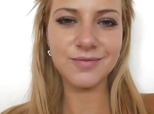 Splendid Blonde Babe Masturbates In A Solo Model Video