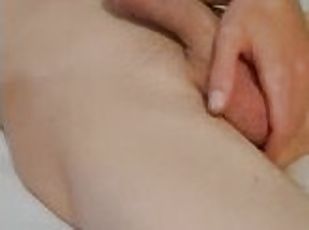 Skinny Teen enjoys himself first cumshot on PH