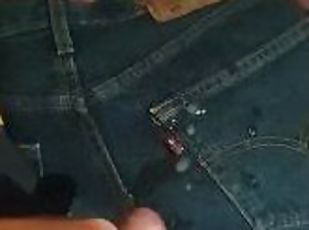 Cum on Levi's Jeans