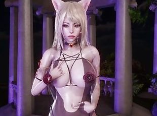 [MMD] JISOO - FLOWER Ahri Sexy Kpop Dance League of Legends Uncensored Hentai 4K 60FPS