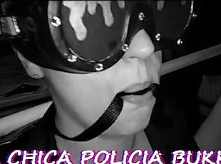 La Chica Policia Bukkake - Hotwife Blonde Cumslut In Bondage Gets Covered In Cum - ScruffyTheCumSlut