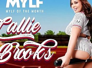 MYLF Of The Month - Callie Brooks Provides A Sneak Peek Into Her Sex Life And Rides A Lucky Cock