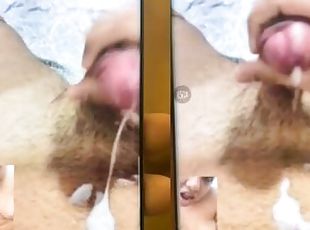 gros-nichons, orgasme, fellation, énorme-bite, latina, ejaculation, sperme, par-voie-orale, seins, brunette