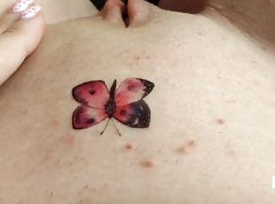 Try On Temporary Tattoo on pussy. Hot Sticker Tattoo