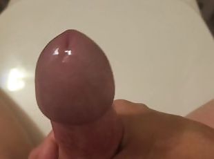 Twink Ljuicy precums and cumshot all over his cock