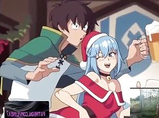 waifu hentai celebrates Christmas with a big cock in her vagina uncensored rating 10/10