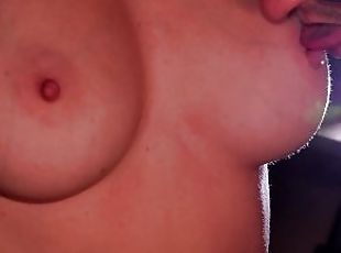 tetas-grandes, pezones, masaje, natural, tetas, perfecto, pequeñita, fetichista, chupando