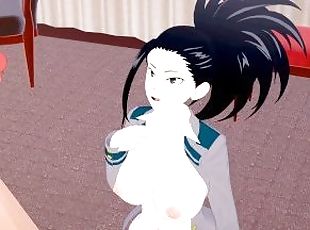 Seeing Yaoyorozu Momo in private MHA Hentai Uncensored