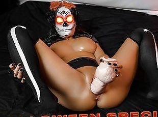 BadKittyXX - Halloween Special - Extreme Dildo Fuck (FULL ON FS & MV)