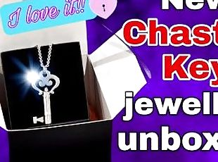 Unboxing my new Chastity Key Jewellery from Chastity Shop! Femdom BDSM Real Homemade Milf Stepmom